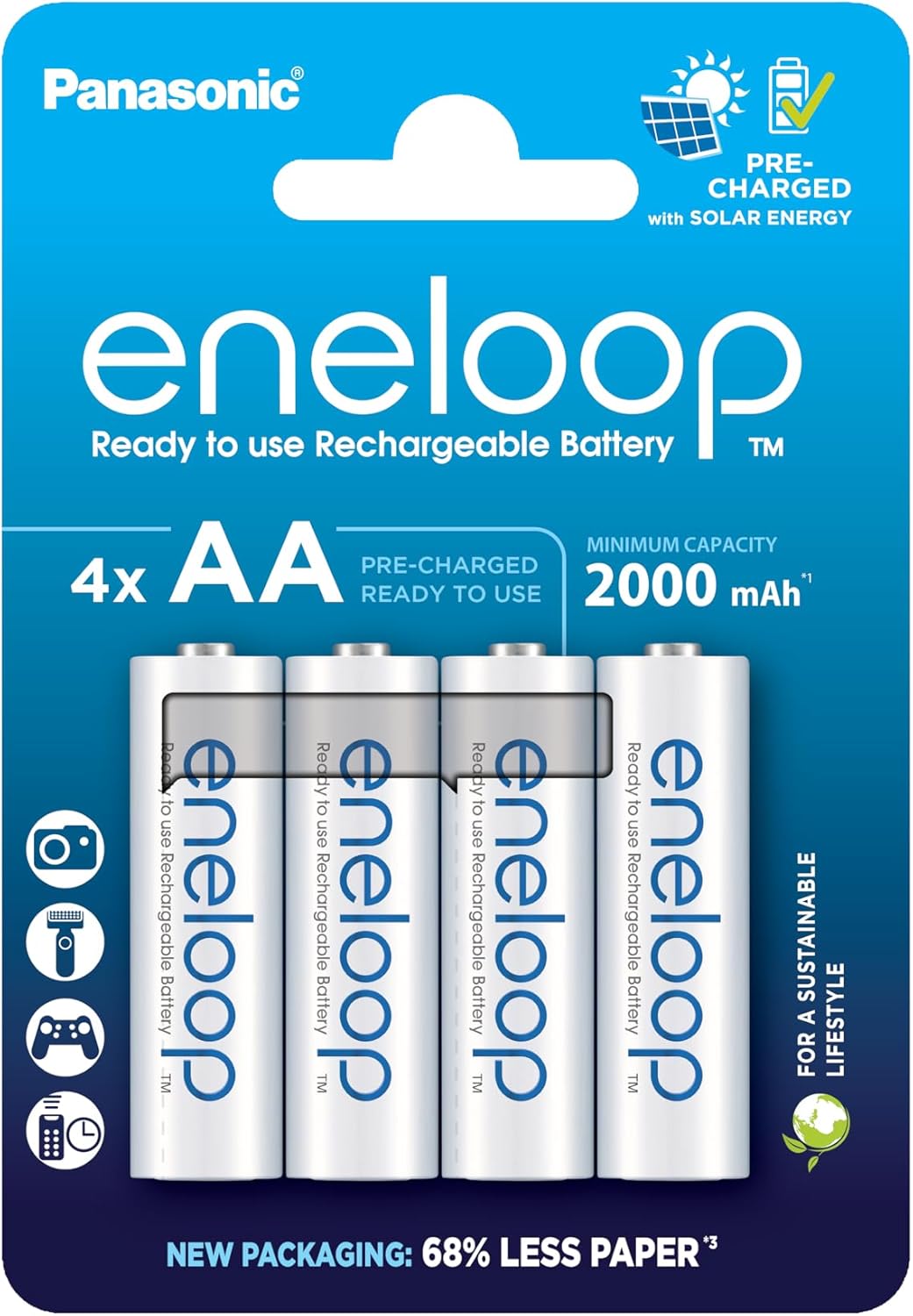 Panasonic eneloop HR06 Oplaadbare AA batterij (penlite) NiMH 2000 mAh 1.2 V 4 stuk(s)