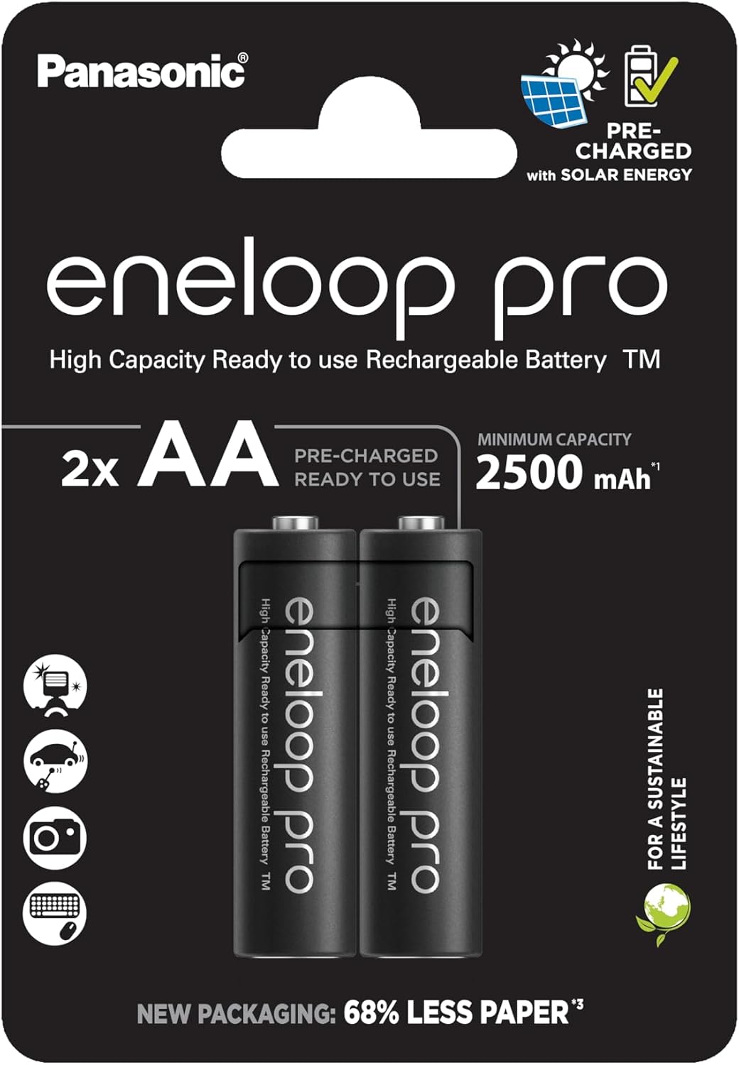 Panasonic eneloop pro HR06 Oplaadbare AA batterij (penlite) NiMH 2500 mAh 1.2 V 2 stuk(s)