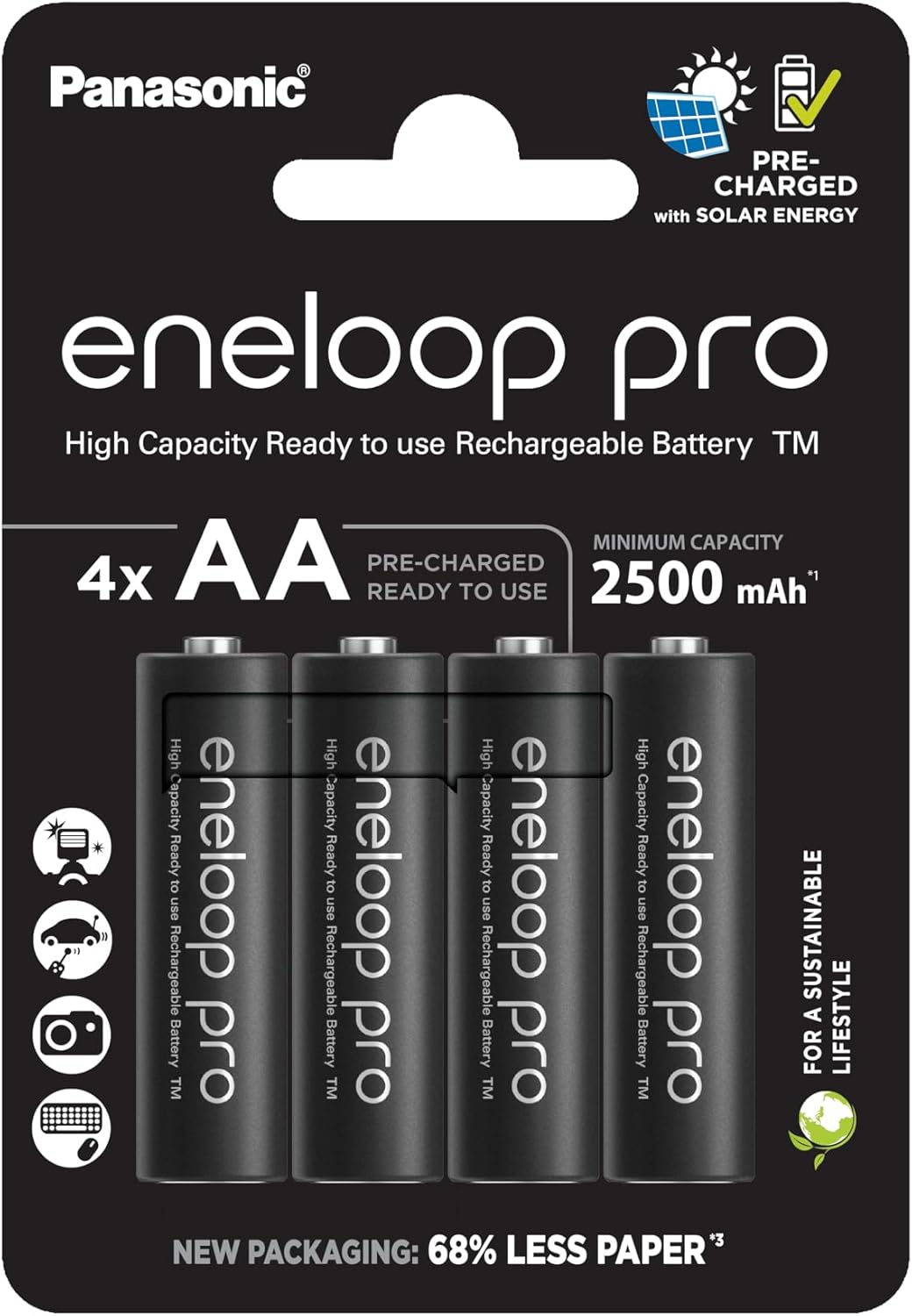 Panasonic eneloop pro HR06 Oplaadbare AA batterij (penlite) NiMH 2500 mAh 1.2 V 4 stuk(s)