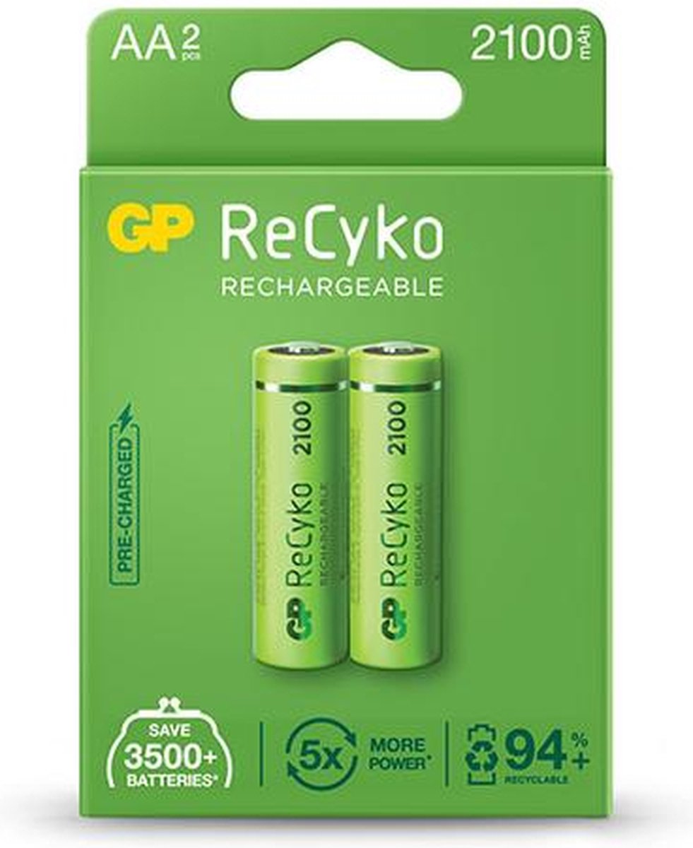 GP batterijen GP Recyko AA 2100mAh 2x