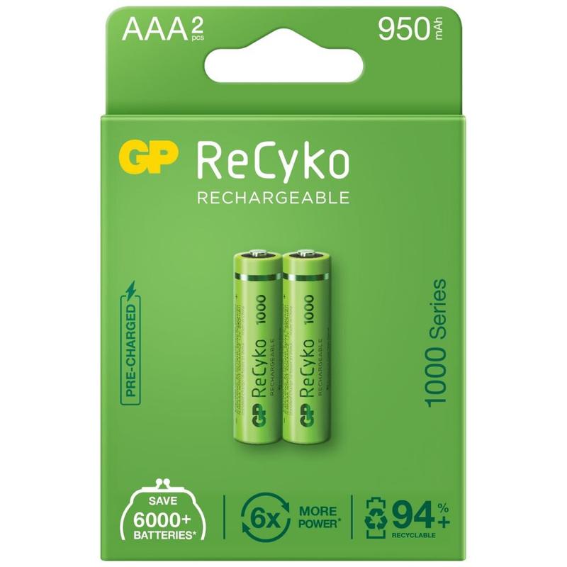 GP batterijen GP Recyko AAA 950mAh 2x