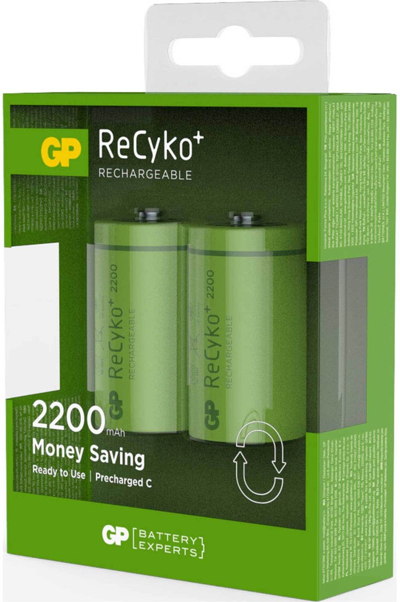 GP batterijen GP Recyko C 2200mAh 2x